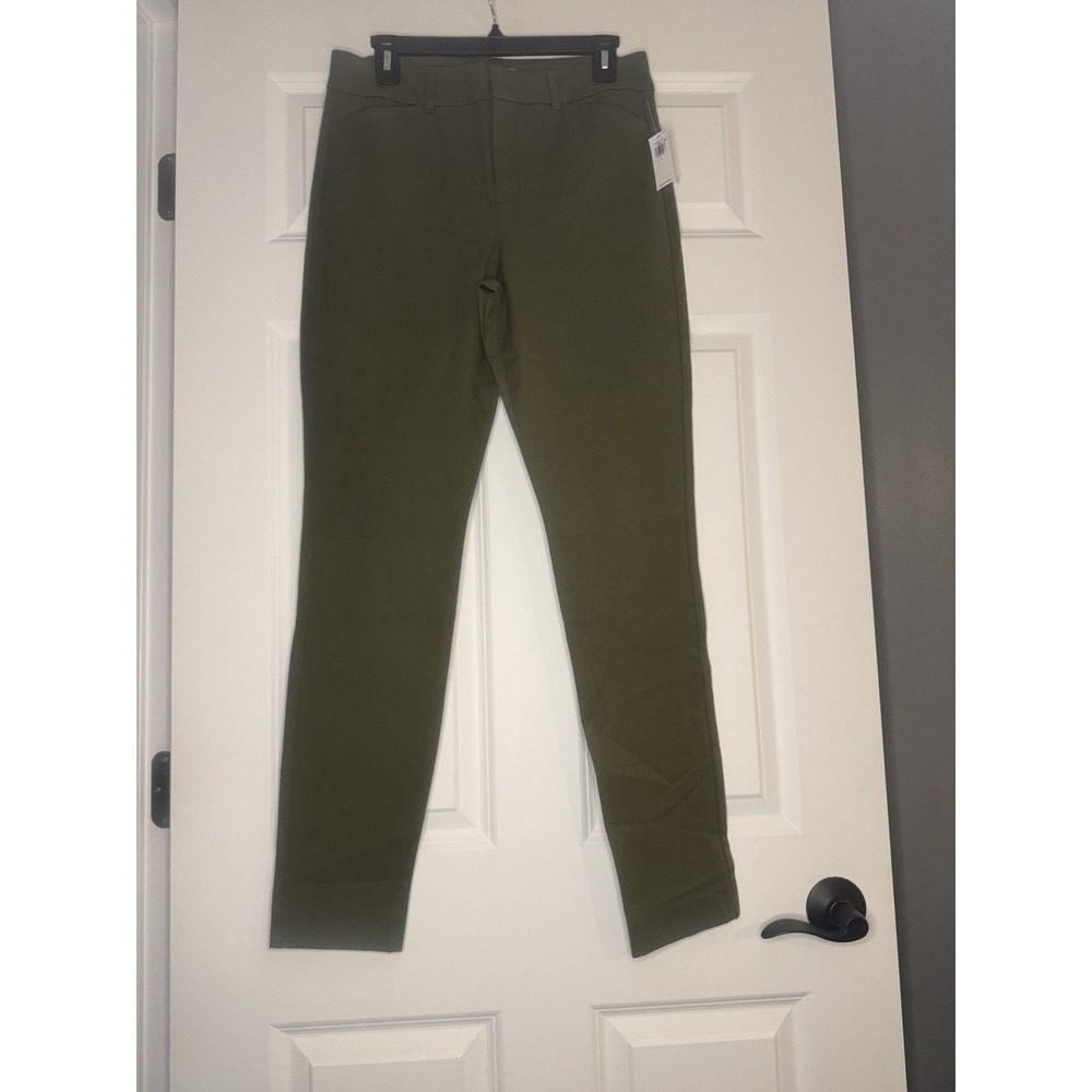 Old Navy High Rise Pixie Skinny Pants Green 8 Nwt